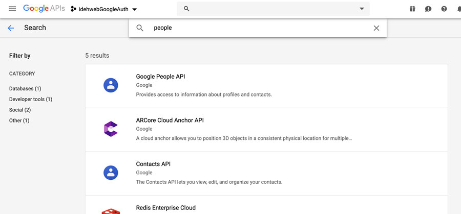 google people api