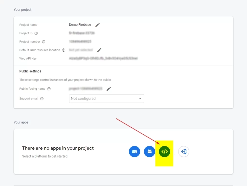 firebase configuration