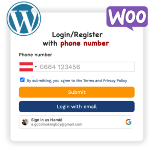 Login with phone number in WordPress