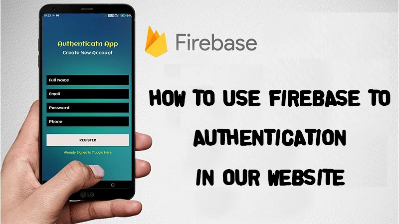 firebase authentication in website